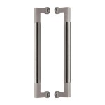 M Marcus Heritage Brass Back to Back Door Pull Handle Bauhaus Design 330mm length